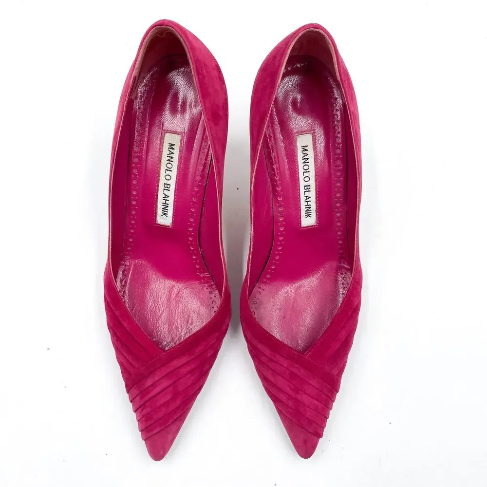 Manolo Blahnik Pink Heels - Picture 2 of 10